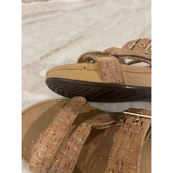 Women's Vionic Cork Sandals Size 9 (10) Beige Gold - Picture 7 of 13